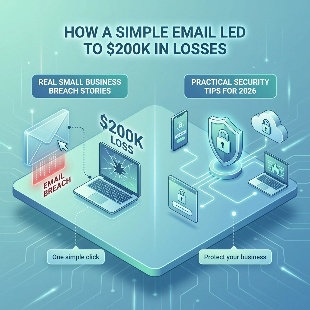 How a Simple Email Led to $200K in Losses: Real Small Business Breach Stories and Practical Security Tips for 2026